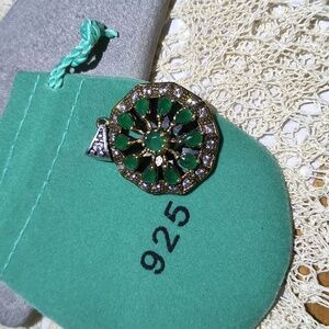 Turkish Emerald .925 silver pendant